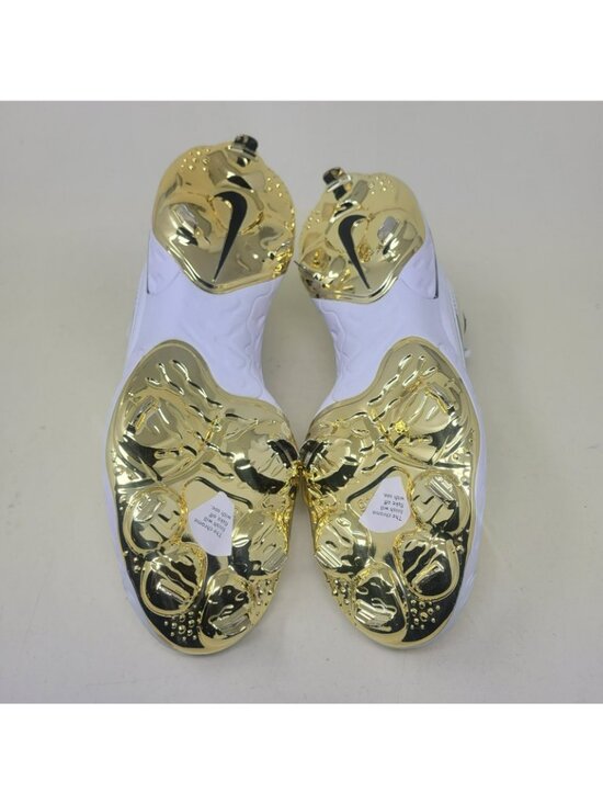 Nike Alpha Huarache Elite 3 Premium Low Men\'s Size 11.5 White Metallic Gold main image 9